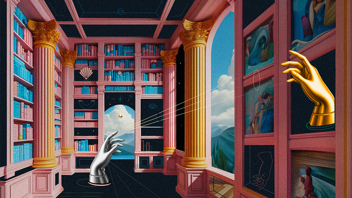 A digital AI illustration by Silvana Casuccio Martín