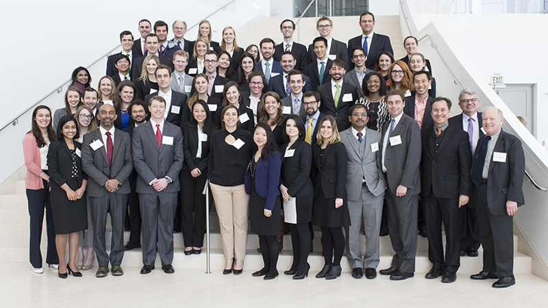 Cutler Law Fellows gather for the traditional group photo at the United States Institute of Peace. 