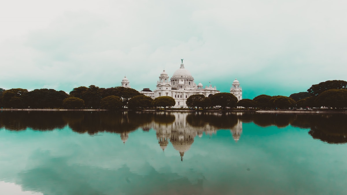 Image of a building across a body of water